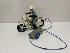 Vintage Japan Bandai 11" Battery Operated Police Motorcycle Works