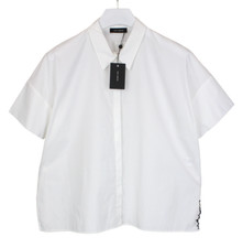 Chemise COP COPINE Plus Femme (EU) 42 Bouton Caché Blanc Manches Courtes Évasées