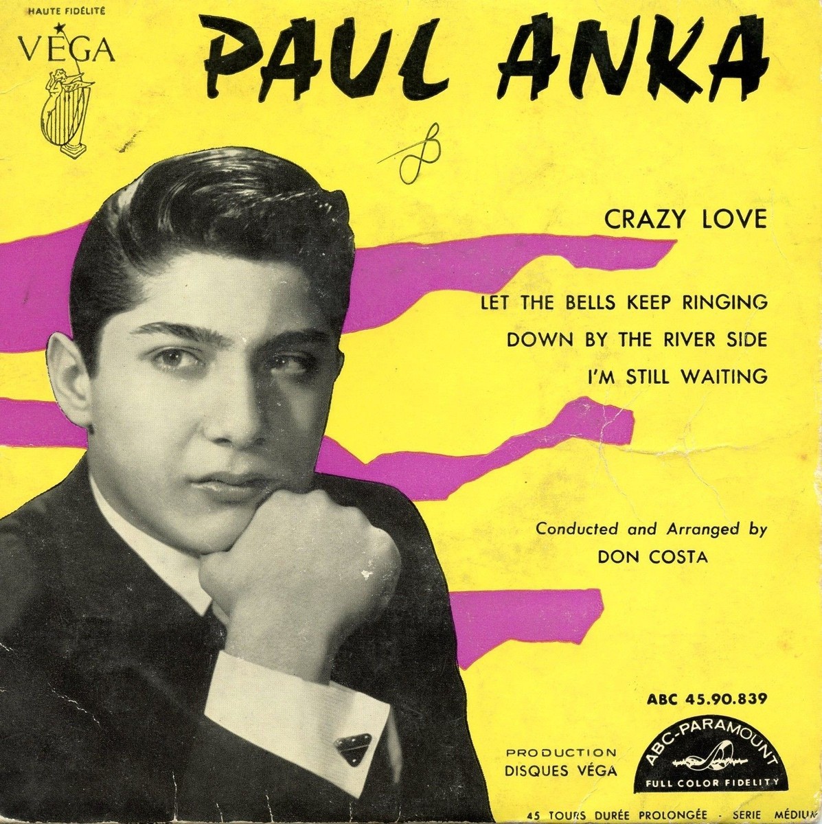 PAUL ANKA / Crazy Love / ABC PARAMOUNT ABC45 90.839 Press