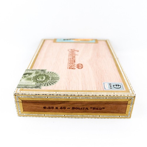 Caja de cigarros de madera vacía "roja" Sobremesa Solita 10,5" x 7,25" x 1,75" - Imagen 8 de 12