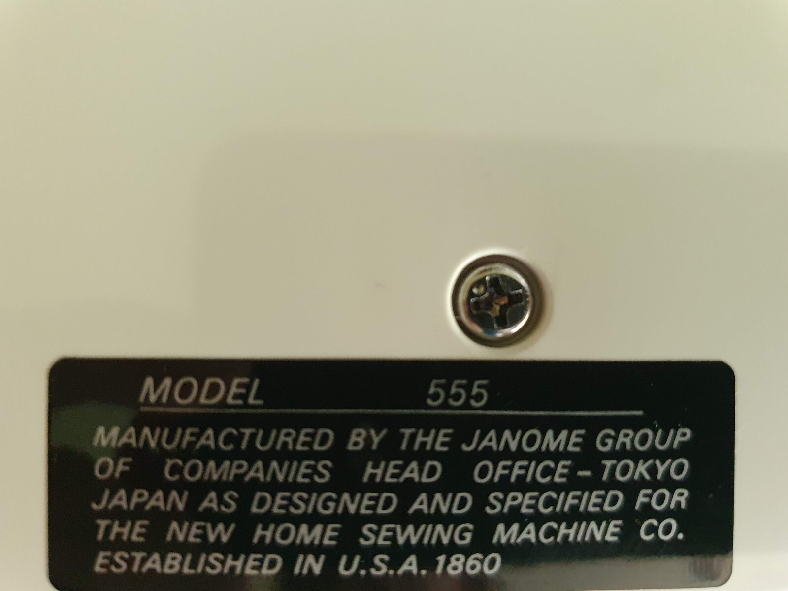 Janome Sewing Machine Model Number 555 Lightweight and Compact in