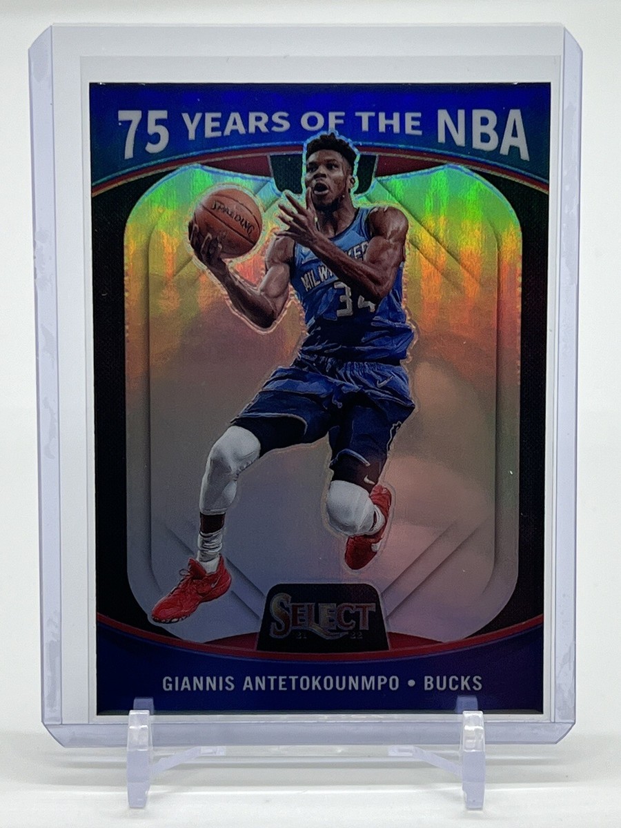 2021-22 Panini Select Giannis Antetokounmpo 75 Years of the NBA 