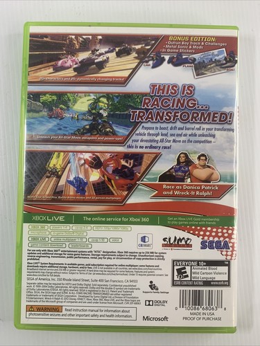 XBOX 360 - Sonic & All Stars Racing Transformed - Bonus Edition with Manual - Picture 2 of 5