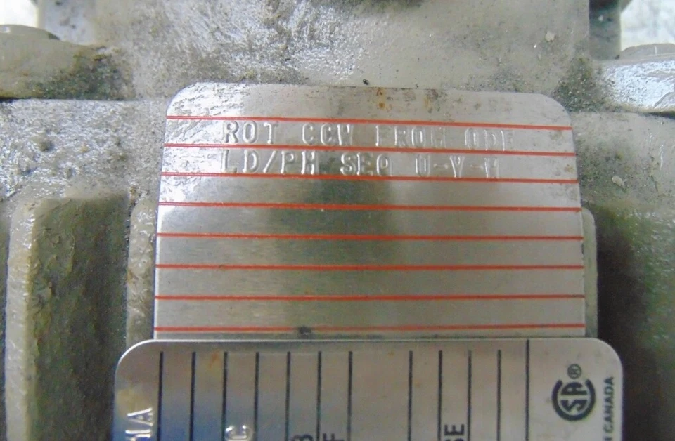 GE EXTRA SEVERE DUTY AC MOTOR, 5KS1456AB130, HP 1.5KW, FRAME 145TCZ, RPM 3490 - Image 3 of 4