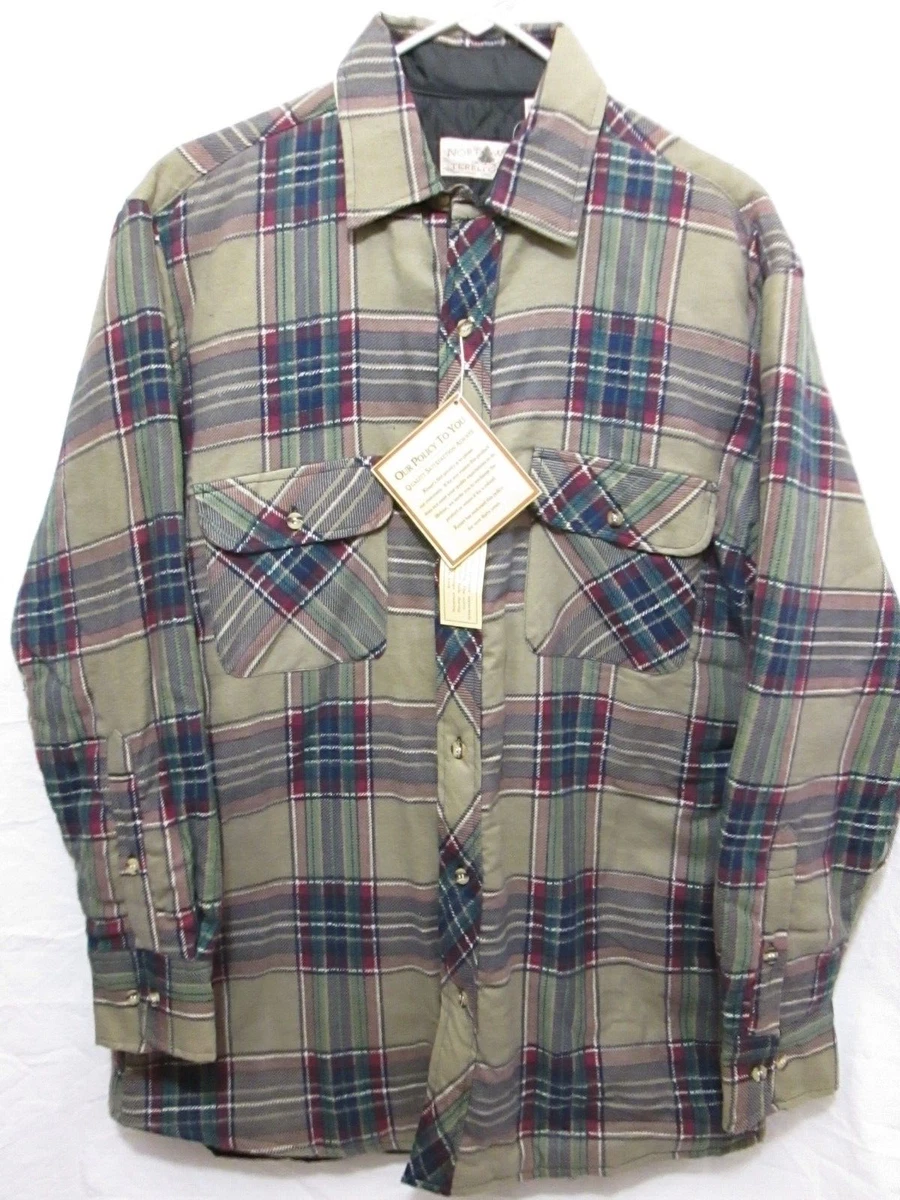 Mens green flannel jacket cheap