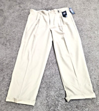 Chaps Khaki Pants Mens 38x30 Classic Fit Pleated Front Twill Cotton NEW w/ Tag