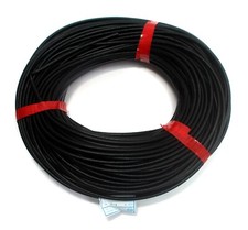 100m   5mm Silicon Fiber Glass Insulated Tube Sleeve UL 1500V VW-1 200  Black