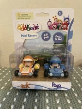 Oddbods Figures Mini Racers Pull Back Cars - Slick and Pogo - Brand New