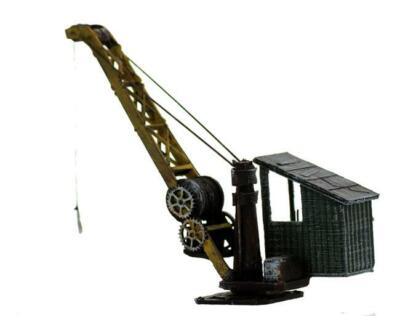 Logging - Coaling - Industry - Loading Dock -Mount on a Flatcar N BUILT UP Crane