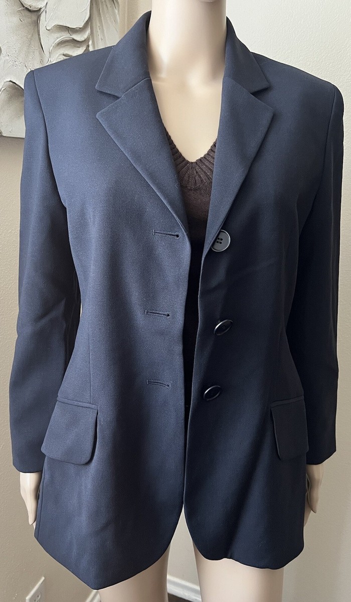 MOSCHINO Cheap and Chic NAUTICAL 100% WOOL Blazer Coat Jacket Made