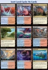 Izzet Land Cycle- UR Lot 9x Cards - Magic Bundle - NM MTG Commander EDH Deck