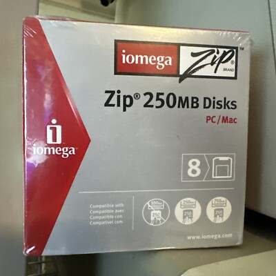 IOMEGA Zip 250MB Floppy Disks /Sealed /Read