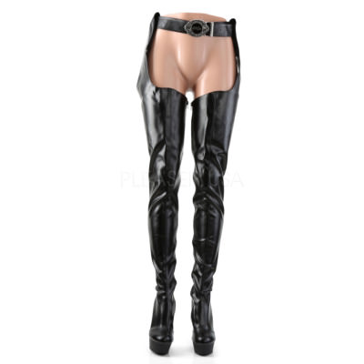 chap thigh high boots