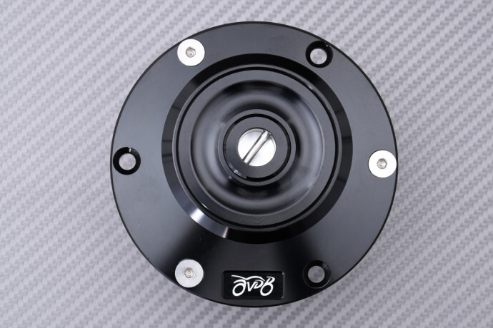 Bouchon de carburant étanche à clé pour Kawasaki Ninja 300 R EX300A noir