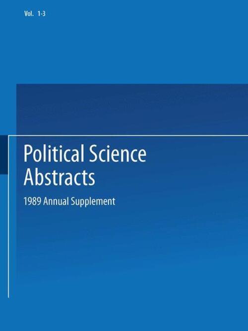 Ifi/plenum Data Company Staff | Political Science Abstracts |