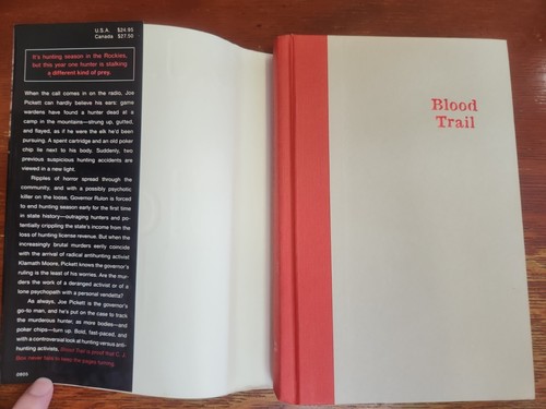Blood Trail by C. J. Box (2008, Hardcover) Joe Pickett Series 1st edition HC/DJ - Picture 2 of 11