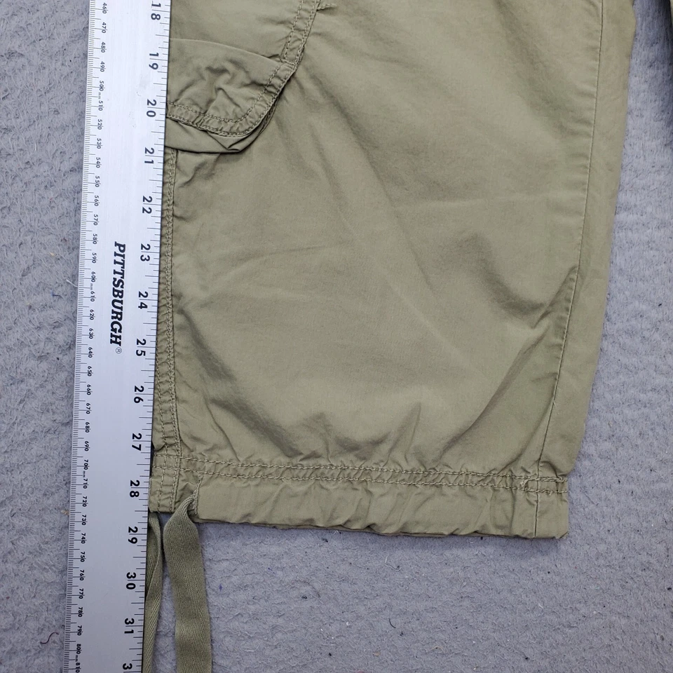 Pantalones Cortos de Carga London Jean para Mujer Talla 6 Verde Ajustable Corbata Tobillo Bolsillos Foto 3 de 4