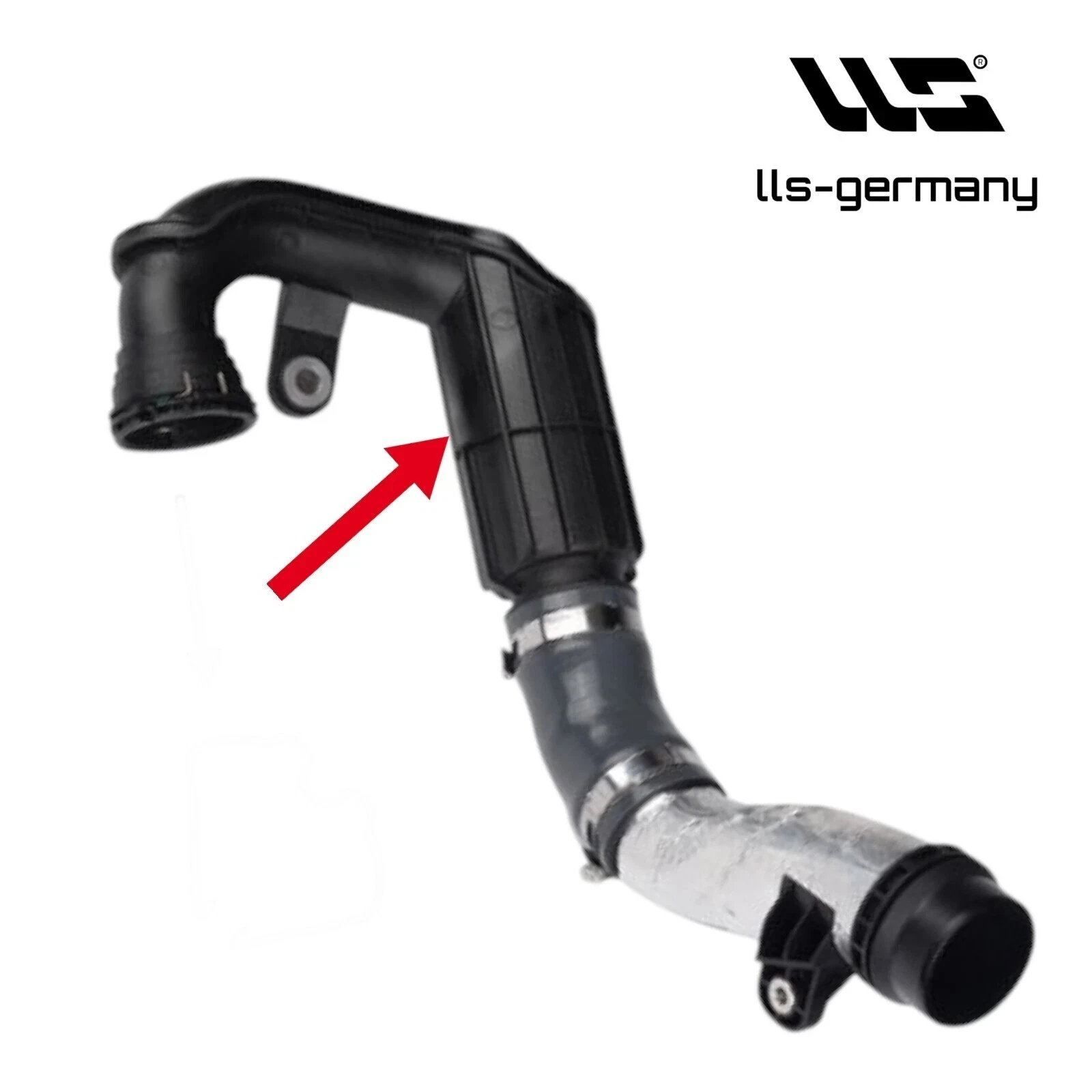 Mercedes W212 E-Klasse Ladeluftleitung Ladeluftrohr A6510900242 In