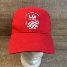 LG Seeds Logo Embroidered Dad Farm Hat Ball Cap Agriculture Ag Corn Strapback