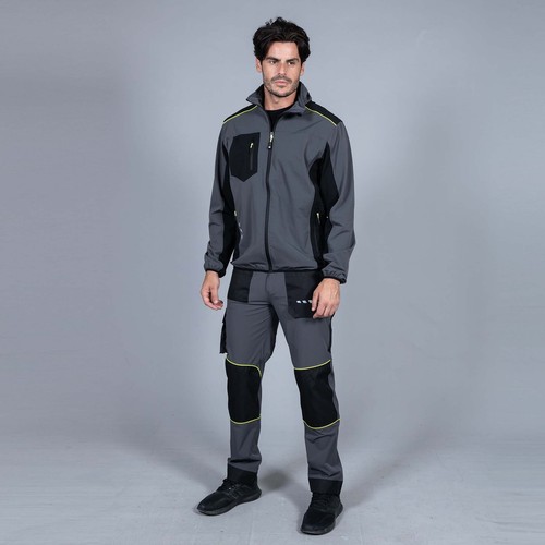 JRC Pantalone TONALE LIGHT Multitasche Elasticizzato Estivo Antistrappo da Uomo - Imagen 3 de 10