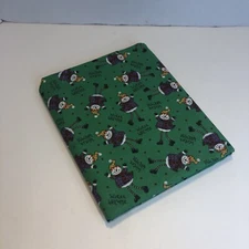 2 Yards Green Winter Welcome Snowmen Fabric 45" wide Oakhurst Textiles Christmas