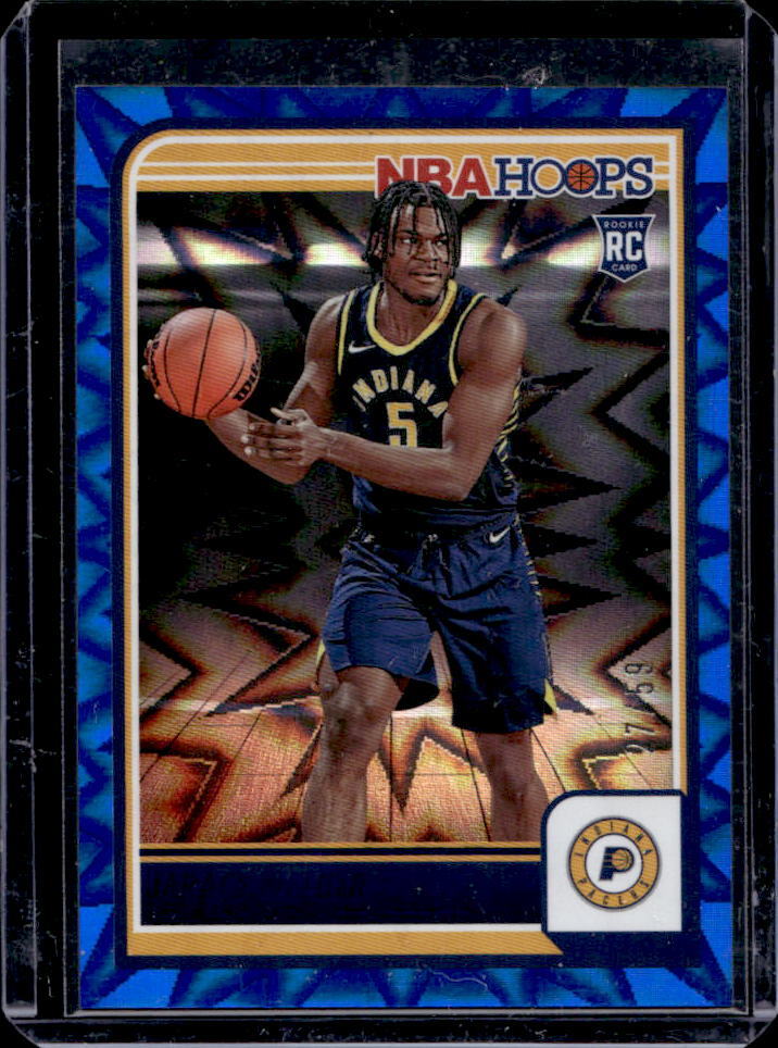2023-24 Panini Hoops Jarace Walker Blue Explosion RC #27/59 #251 Pacers