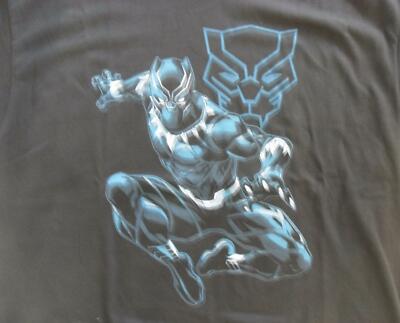Black Panther - T-Shirt - Größe XL / Schwarz - Marvel, image size:400x323
