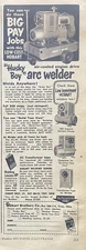 Husky Boy Arc Welder Hobart Brothers Vintage 1954 Magazine Print Ad Ephemera
