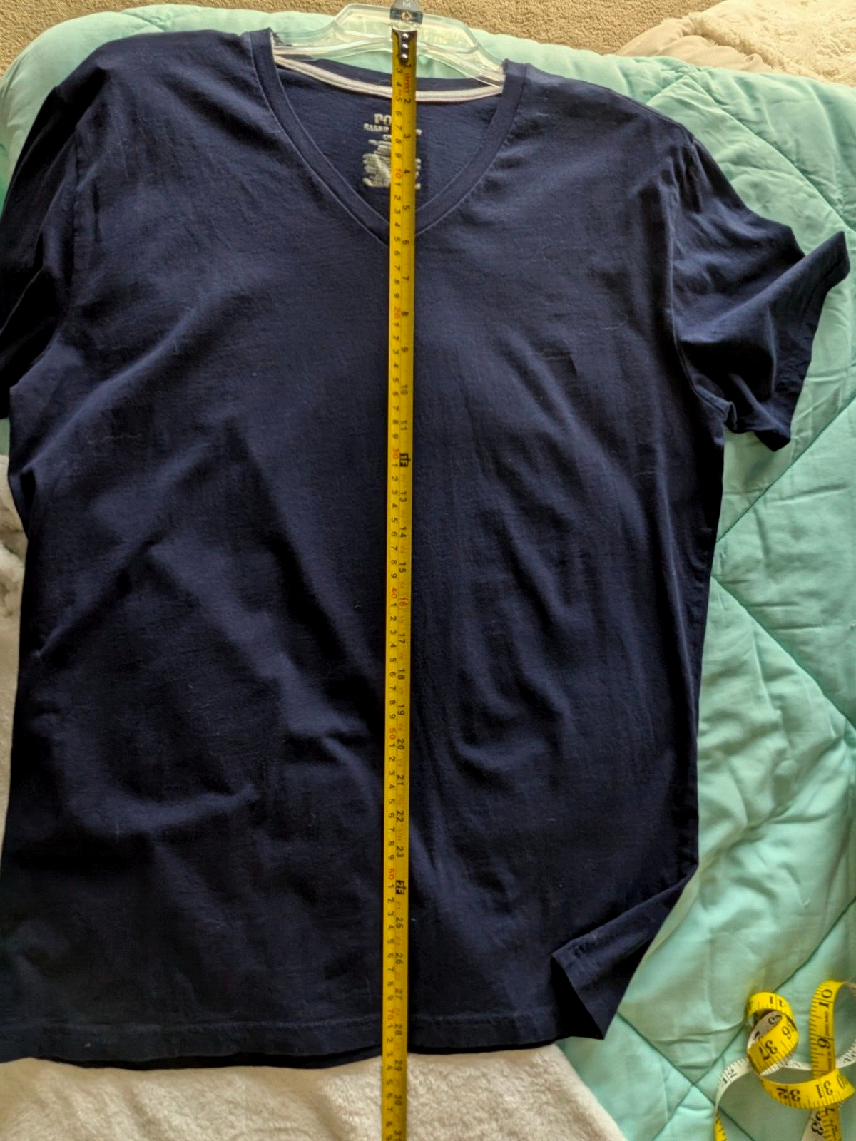 Polo Marina Militare Ralph Lauren Navy Scollo V T Shirt Manica Corta con Pony Bianco Uomo Taglia L