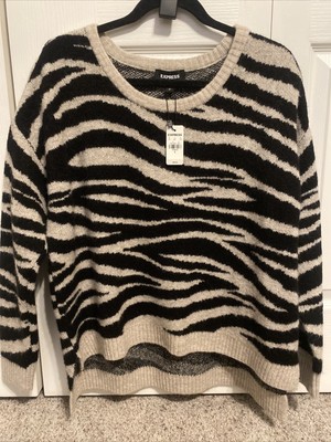 NWT EXPRESS ZEBRA PRINT HIGH-LOW LONG 