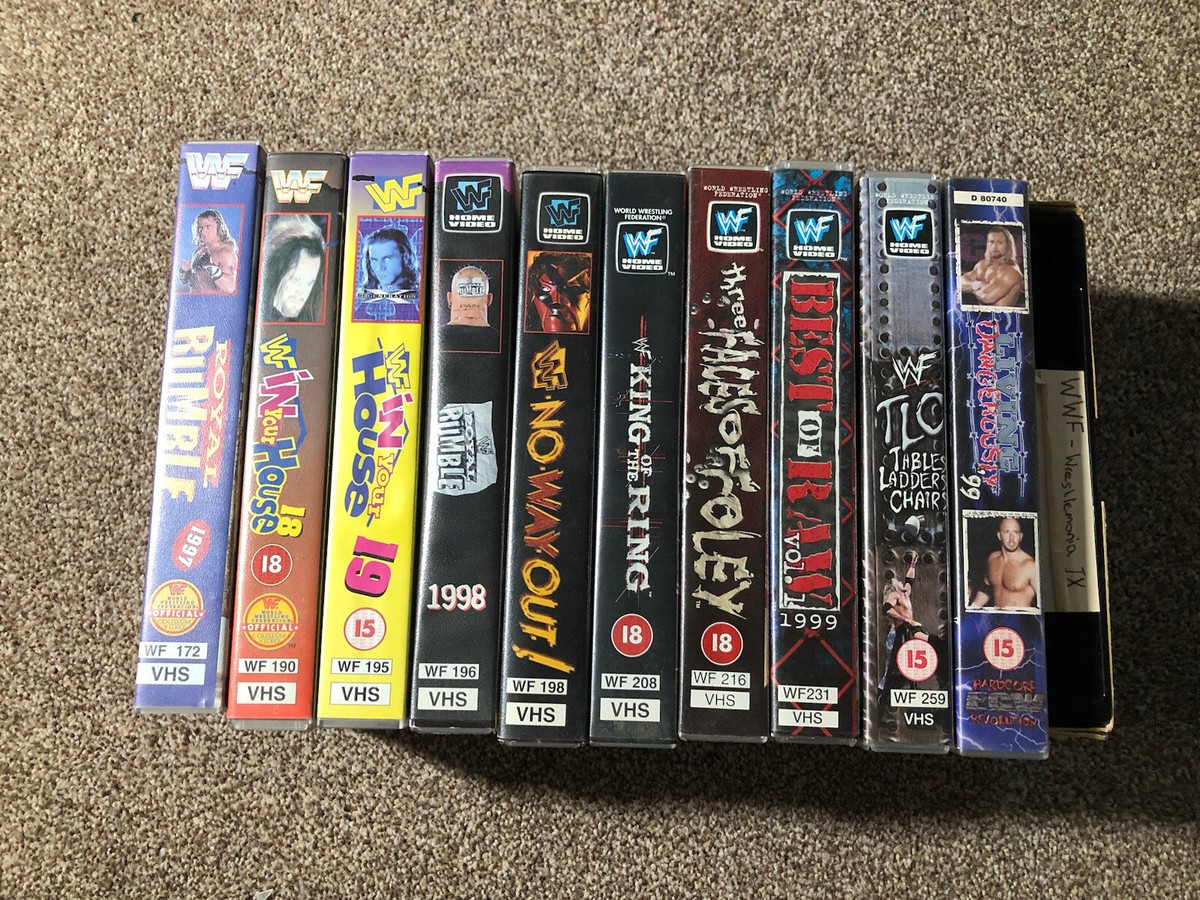 wwf vhs dvd セット Vintage WWF WrestleMania - The Legacy VHS Box Set Volumes 1