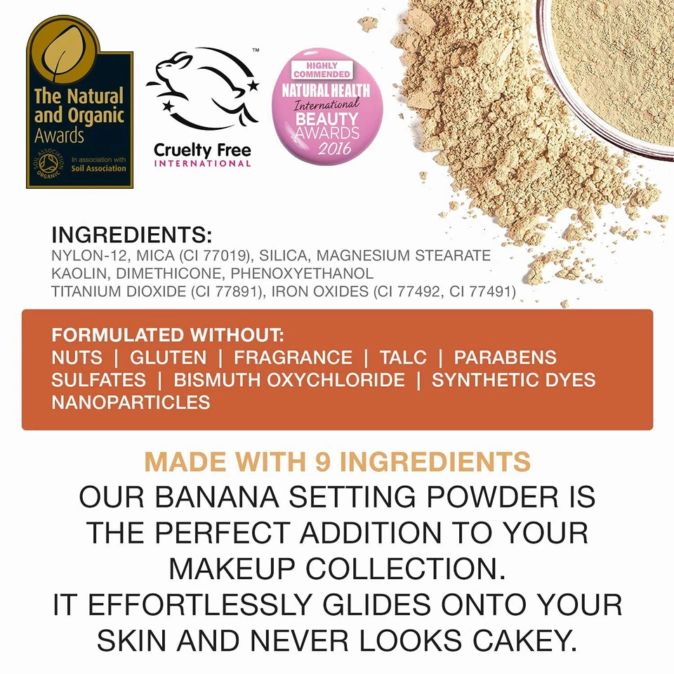 bellapierre Banana Setting Powder - Lightweight Color-Correcting Powder - Medium - Image 4 of 4