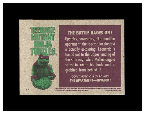 1990 TOPPS TEENAGE MUTANT NINJA TURTLES TMNT YOU PICK CARDS, STICKERS & PUZZLE - Picture 158 of 290