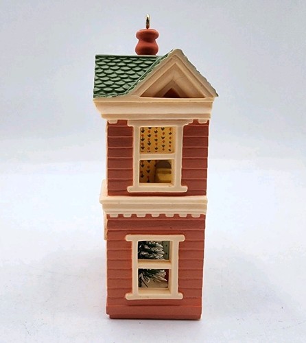 Vintage 1984 Hallmark Andenken viktorianisches Puppenhaus Weihnachtsschmuck Puppenhaus - Bild 5 von 6