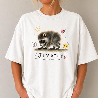 Jimothy Raccoon Shirt Viral Seattle Meme Tee Funny Trash Panda Animal Gift
