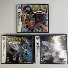 Pokemon DS Platinum Diamond Pearl Bundle W Original Box Authentic Tested