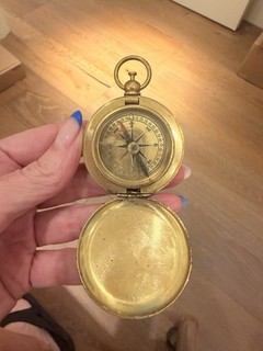 Vintage Brass Compass