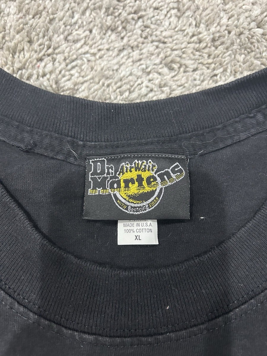 Vintage 90s Dr. Marten's Mirrored Promo Shirt Doc Marten Punk Goth