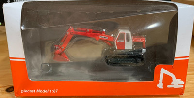 Very Rare Poclain 1/87 HO Diecast TC45 Excavator Shovel New In Box