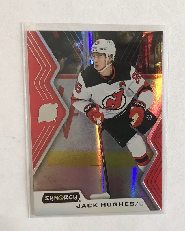 2024-25 Upper Deck Synergy - Jack Hughes #17 Red Codes Unscratched