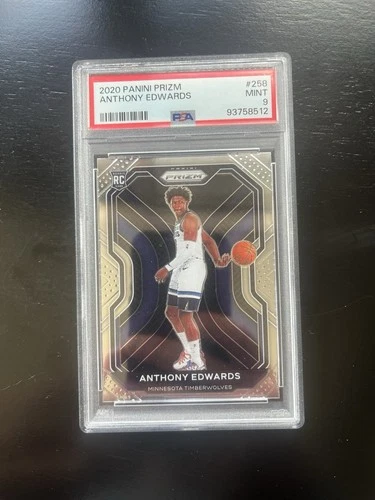 2020-21 Panini Prizm Anthony Edwards #258 (RC) PSA 9 Mint Minnesota Timberwolves