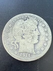 1911-S BARBER QUARTER 90% SILVER COIN BETTER DATE - LOW MINTAGE 988K