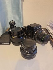 Zenza Bronica ETRSI  Special Edition, Grip, Viewfinder and 3 Lenses