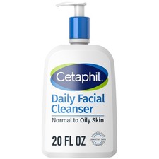 Cetaphil Daily Facial Wash Cleanser for Sensitive Combination to Oily Skin 20oz