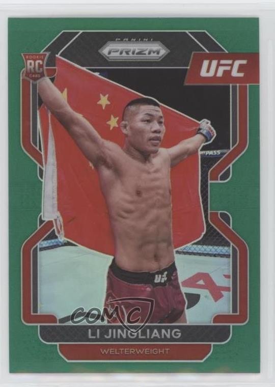2022 Panini Prizm UFC Green Prizm Li Jingliang #118 0x8f