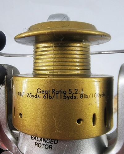 Shakespeare Alpha Gold/Silver EZ Cast Spinning Fishing Reel - Picture 6 of 7