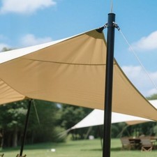 2 pcs Adjustable Canopy Poles 2 m 6.6 ft Iron for Tarp Shelter Camping Use