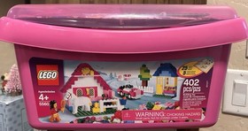 LEGO Classic Large Pink Brick Box (5560) NIB Filled With Lego Set