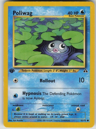 Poliwag 62/75 Neo Discovery Common