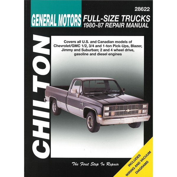 General Motors Full-Size Trucks 1980-87 Chevrolet Gmc Reparaturhandbuch Chilton-image